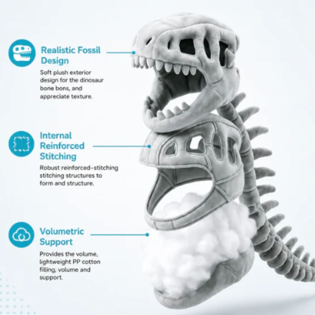 NEXORA 3D DINASAUR SKELETON COSTUME